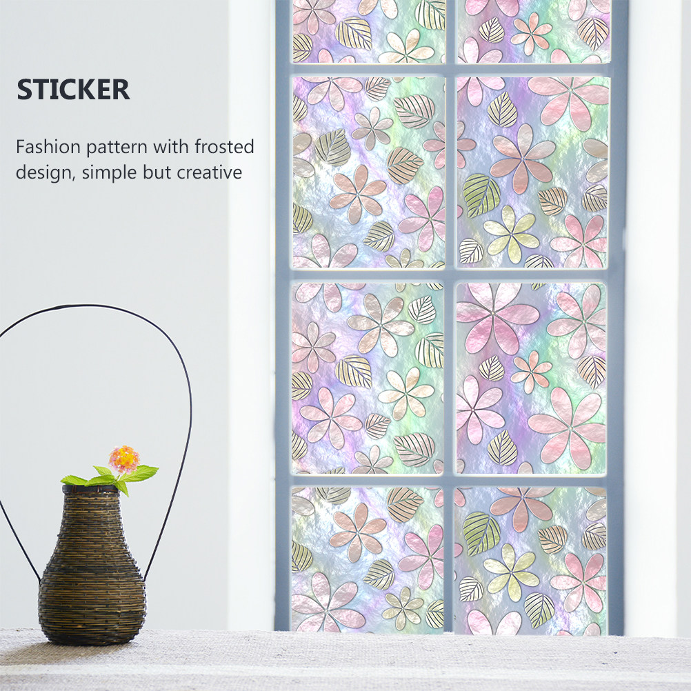 Home Bathroom Window - Static Sticker for Window Door Stickers