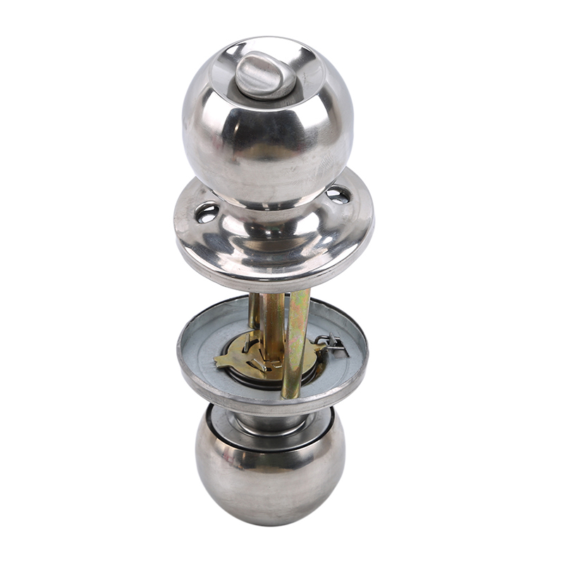 Home Bathroom Lock - Round Ball Privacy Door Knob Bathroom