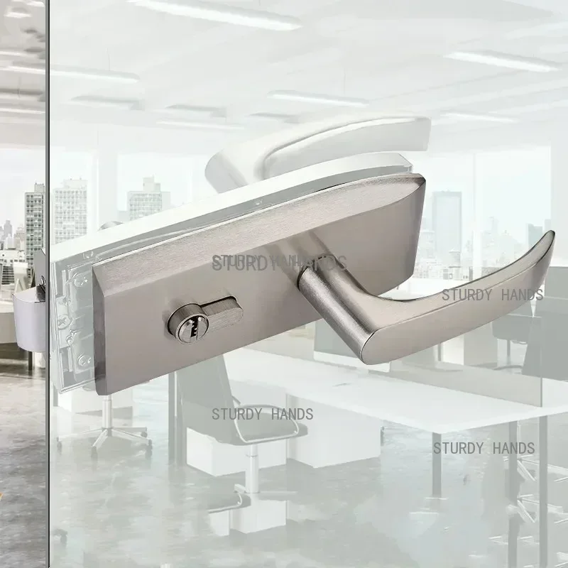Home Bathroom Lock - Office Glass Door Lock Bathroom Stainless