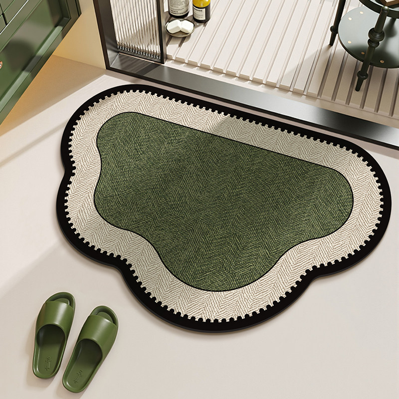 Zara Home Bathroom Mat - VIKAMA Minimalist Ins Style Marble Anti