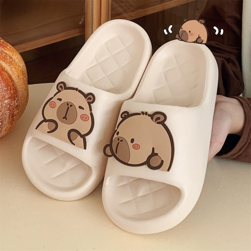 Home Bathroom Lights - Women Slippers Cute Capybara House Slippers