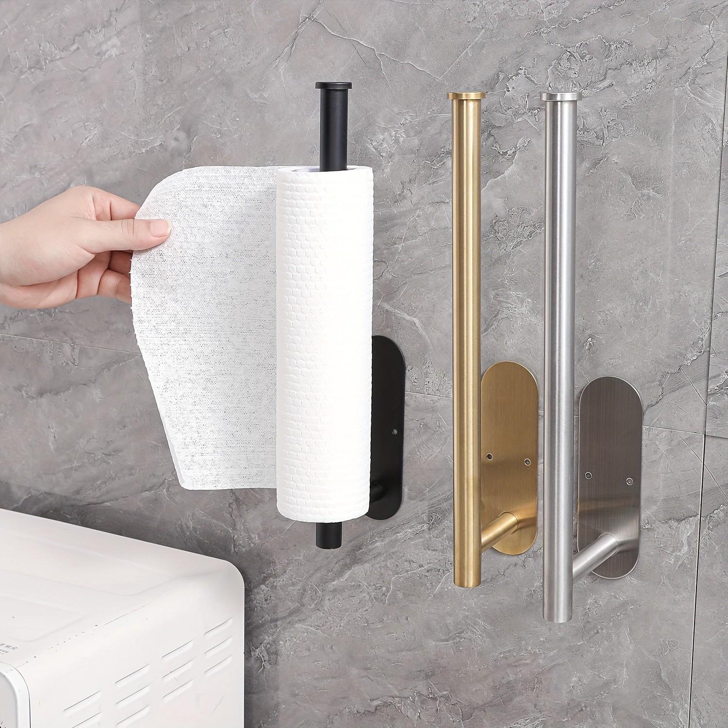 Home Bathroom Paper Towels - Minimalist Stainless Steel Wall-Mounted Towel Bar