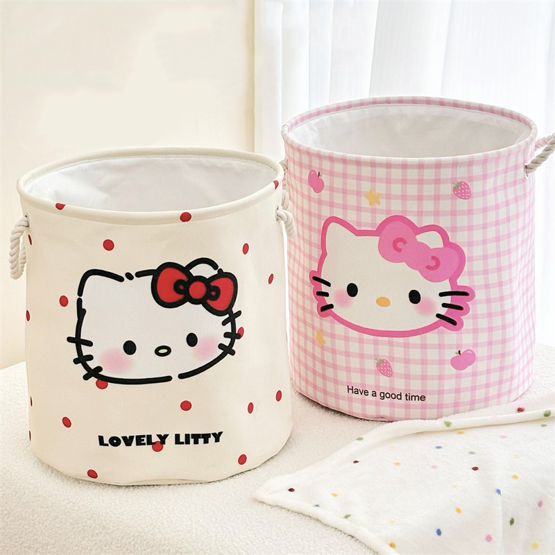 Home Edit Bathroom Storage - Hello Kitty Storage Basket Large Capacity