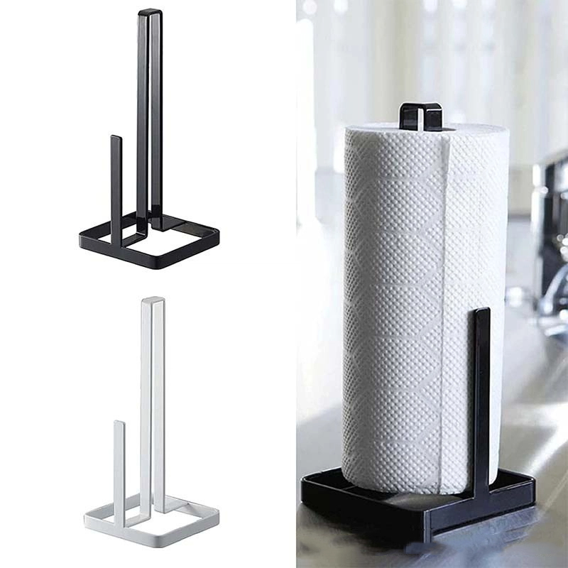 Home Bathroom Paper Towels - Kitchen Metal Roll Paper Holder Portable