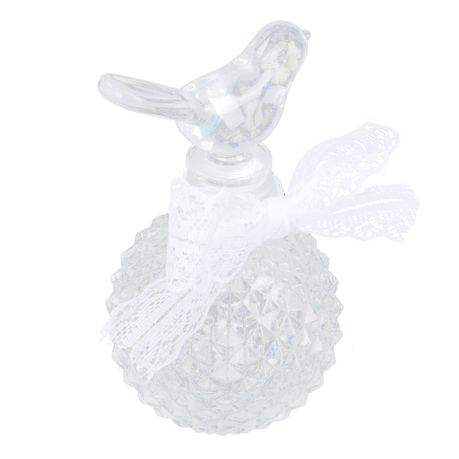 Clear Embossed Glass Perfume B - Home Bathroom Decor recension och pris