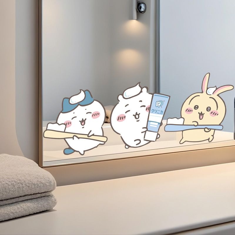 Hot Chiikawa Mirror Stickers S - Home Bathroom Essentials recension och pris