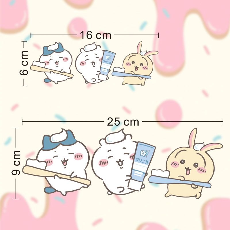 Hot Chiikawa Mirror Stickers S - Home Bathroom Essentials recension och pris