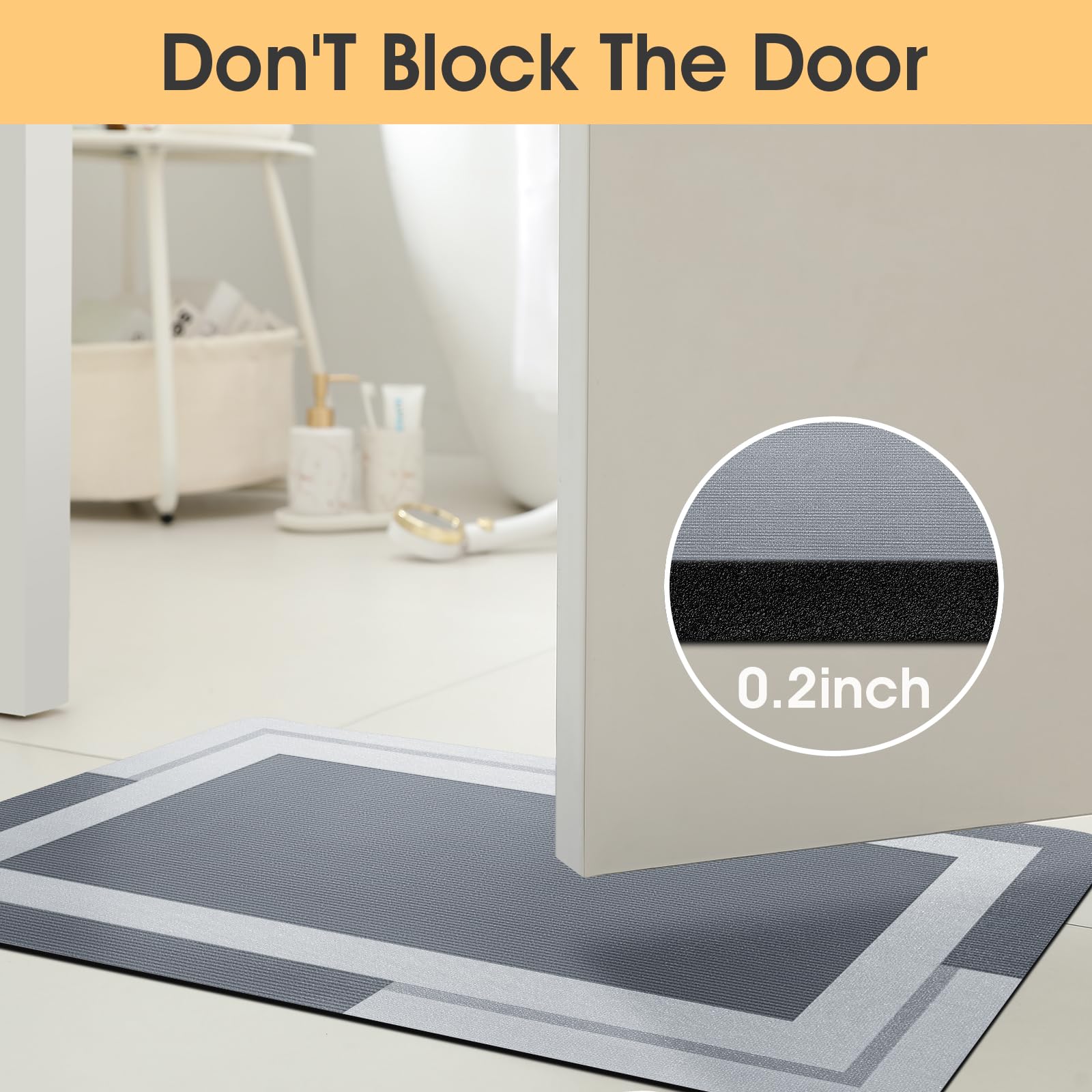 VIKAMA Bathroom Runner Rug wit - Zara Home Bathroom Mat recension och pris