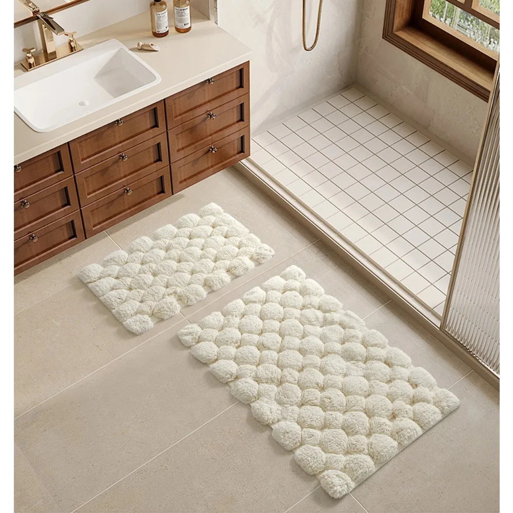 Ivory 2-Piece Cotton Bath Rug  - Zara Home Bathroom Mat recension och pris