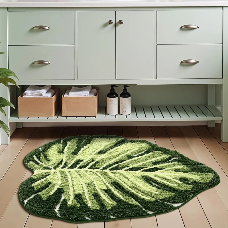 VIKAMA Non-Slip Bath Mat Green - Zara Home Bathroom Mat recension och pris
