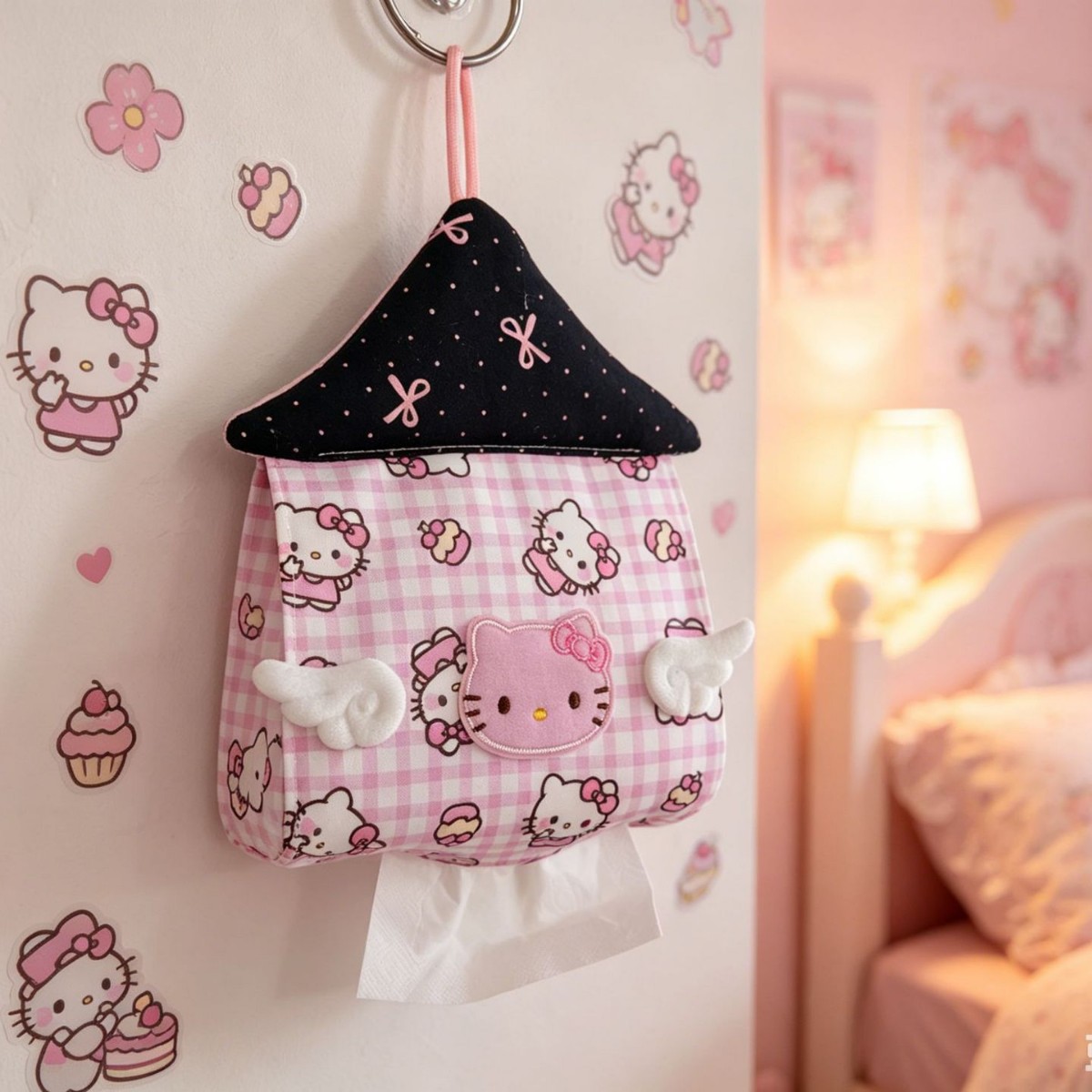 Kawaii Hello Kitty House Shape - Home Edit Bathroom Storage recension och pris