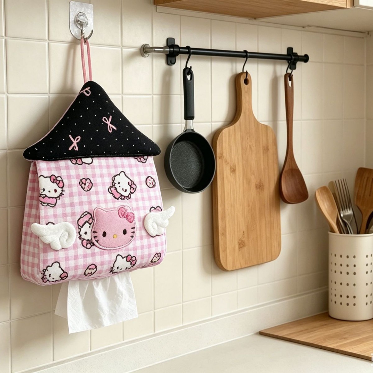 Kawaii Hello Kitty House Shape - Home Edit Bathroom Storage recension och pris