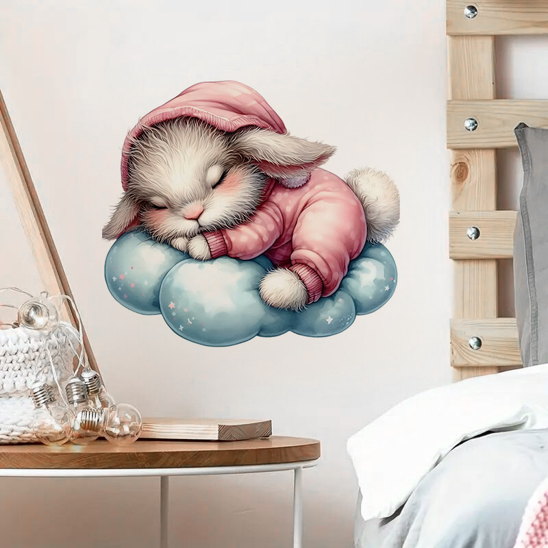 Cute Sleepy Bunny Sticker, Wat - Home Bathroom Window recension och pris