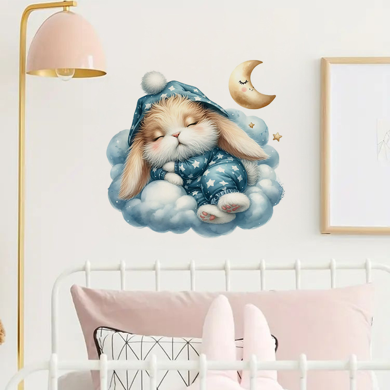 Cute Sleepy Bunny Sticker, Wat - Home Bathroom Window recension och pris