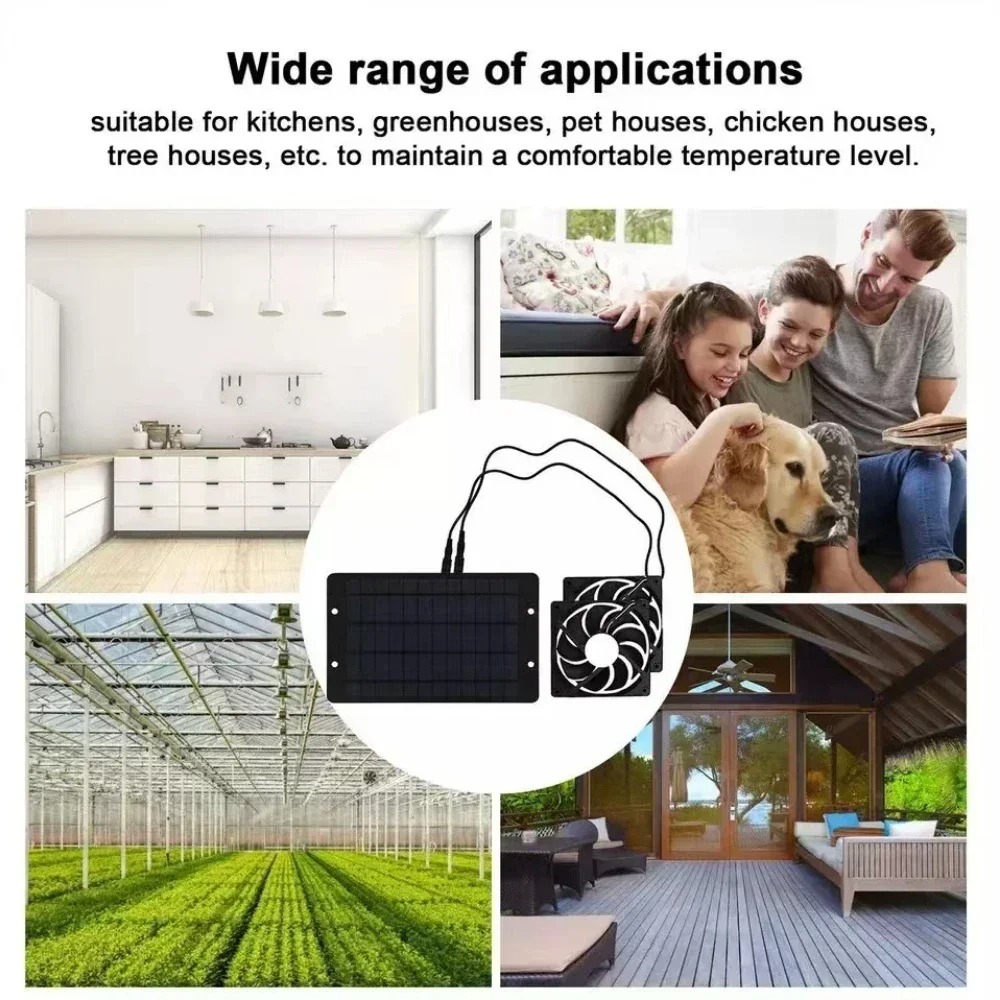 10W 12V Solar Exhaust Fan with - Home Bathroom Exhaust Fan recension och pris