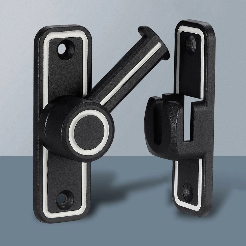 Black Luminous Barn Door Latch - Home Bathroom Lock recension och pris