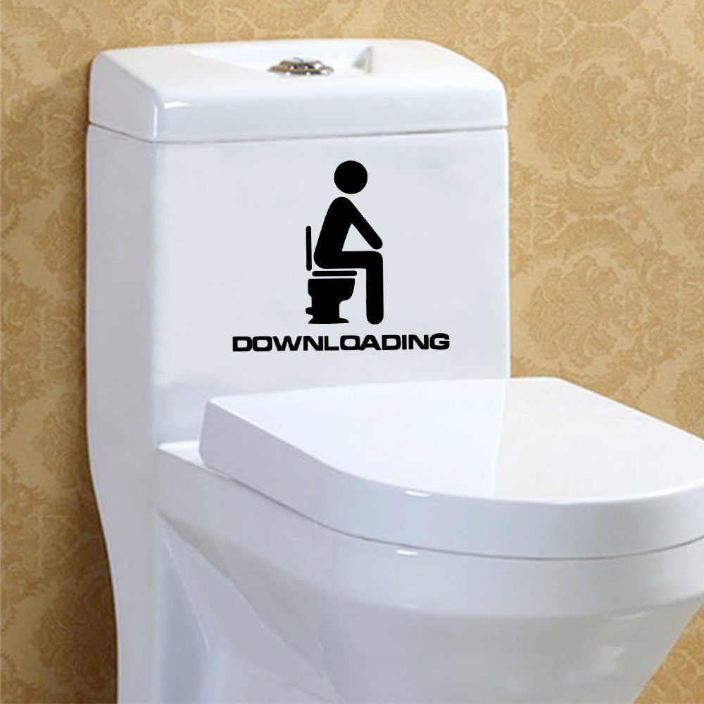 1 pc Cartoon Style Toilet and  - Home Bathroom Window recension och pris