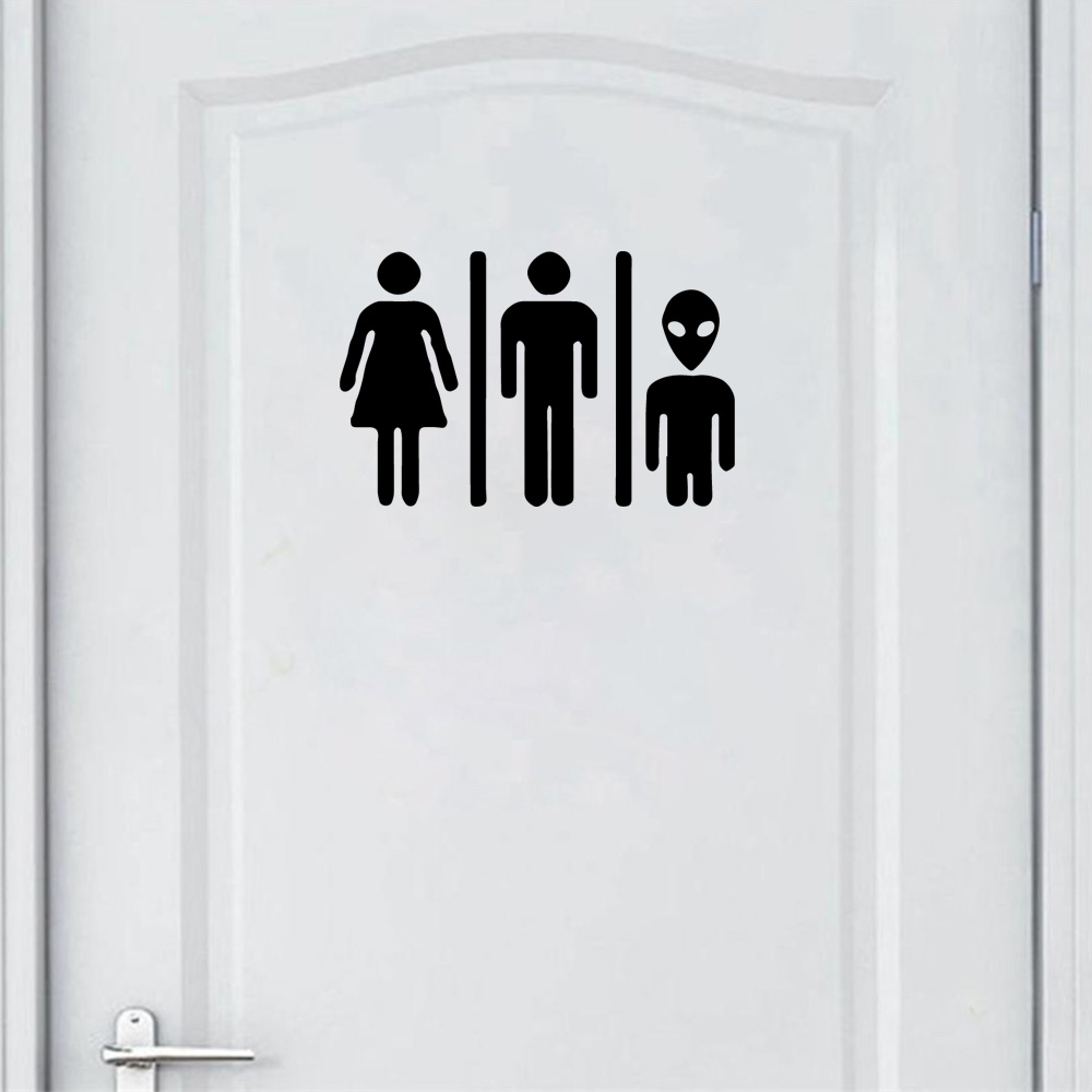 1 pc Cartoon Style Toilet and  - Home Bathroom Window recension och pris