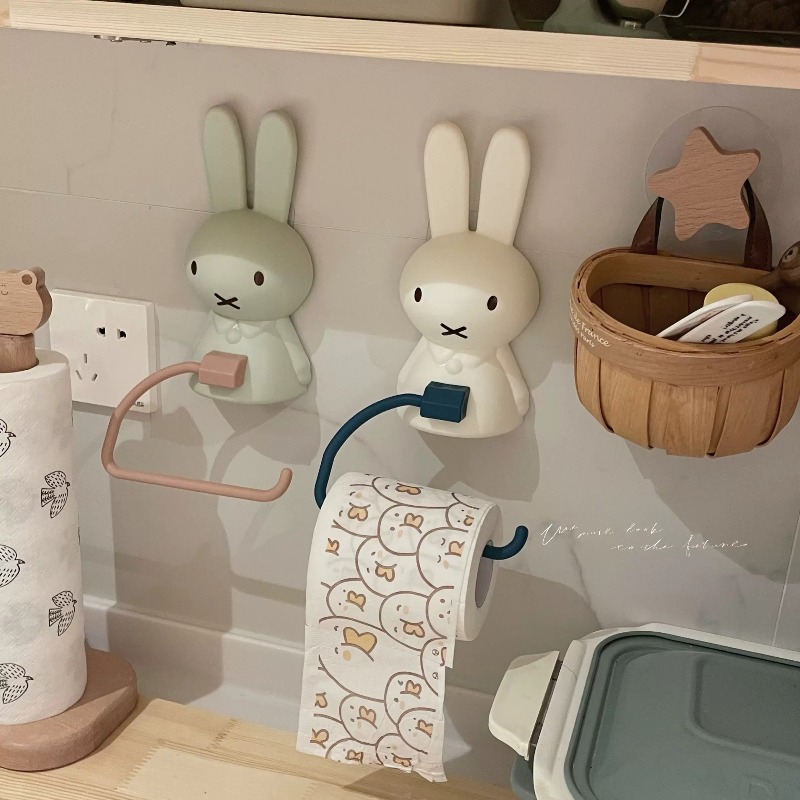 Kawaii Miffy Toilet Paper Rack - Home Edit Bathroom Storage recension och pris