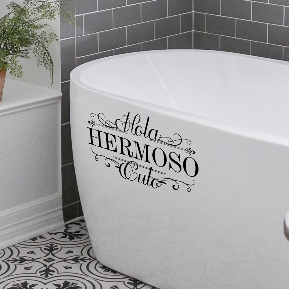 Spanish Funny Hola Heromoso To - Home Bathroom Window recension och pris