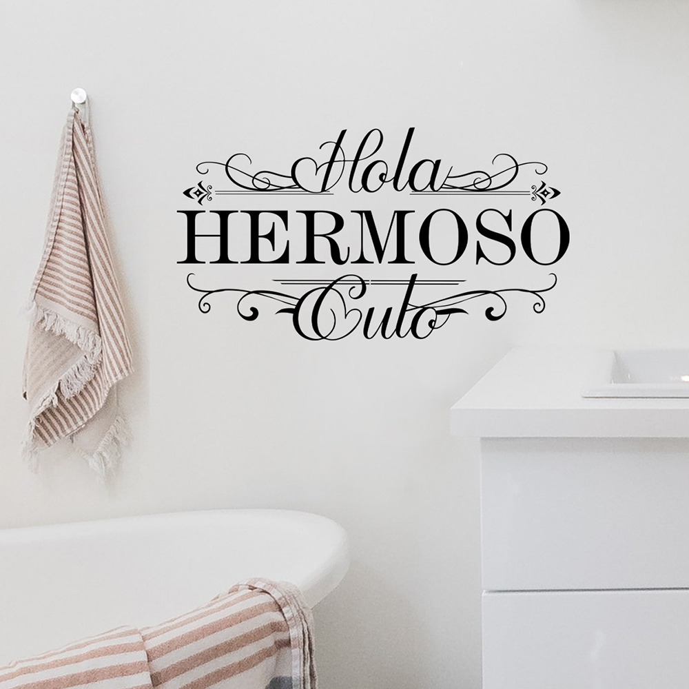 Spanish Funny Hola Heromoso To - Home Bathroom Window recension och pris
