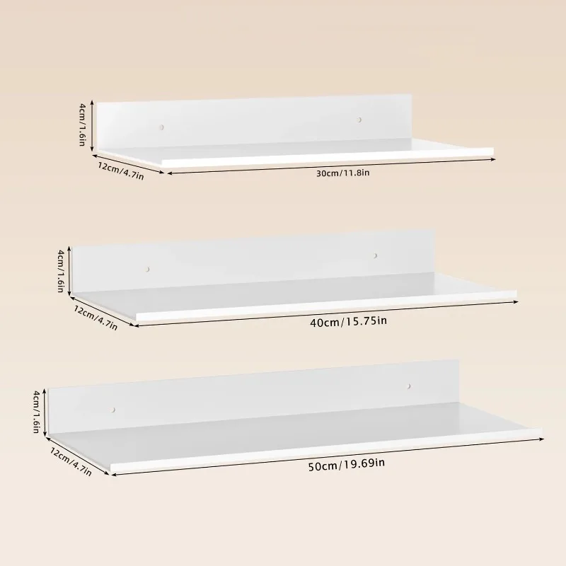 Metal Floating Shelves Wall Mo - Home Bathroom Essentials recension och pris
