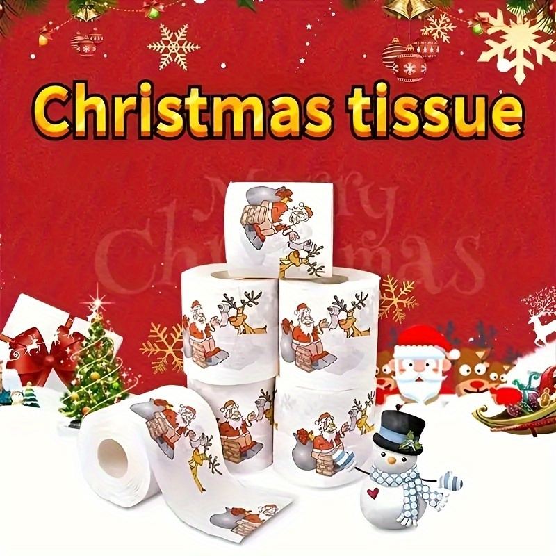 1/3pcs Christmas Toilet Paper  - Home Bathroom Paper Towels recension och pris