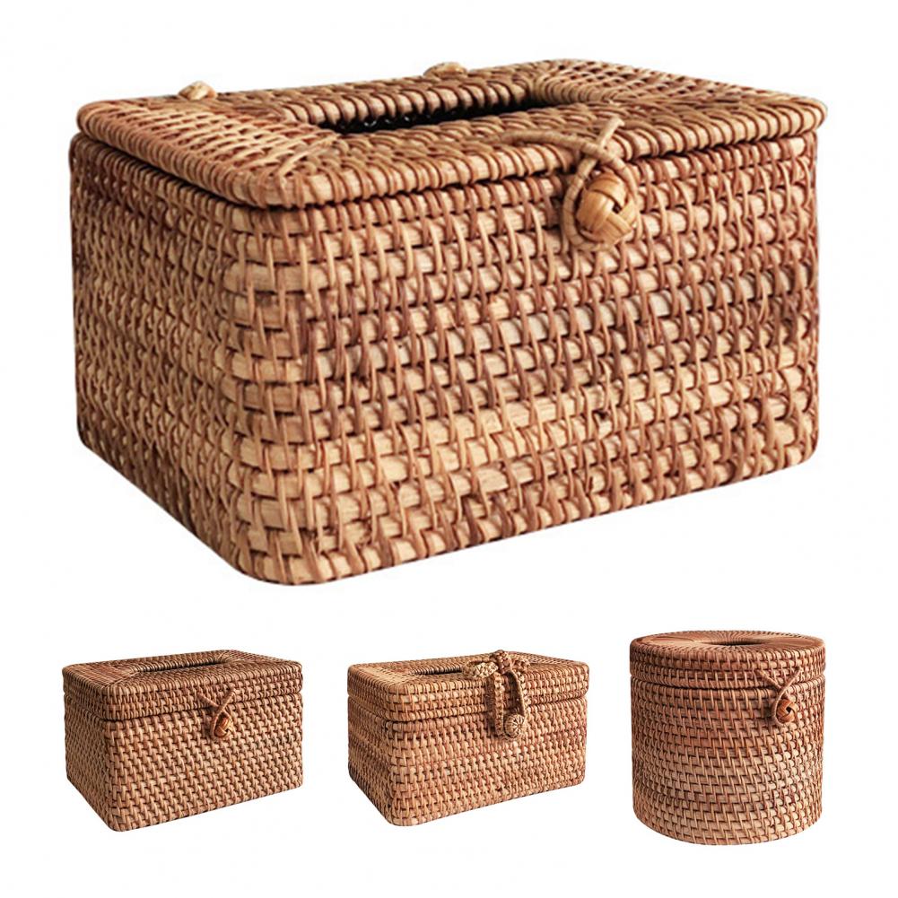 Rattan Tissue Box Home Decorat - Home Bathroom Paper Towels recension och pris