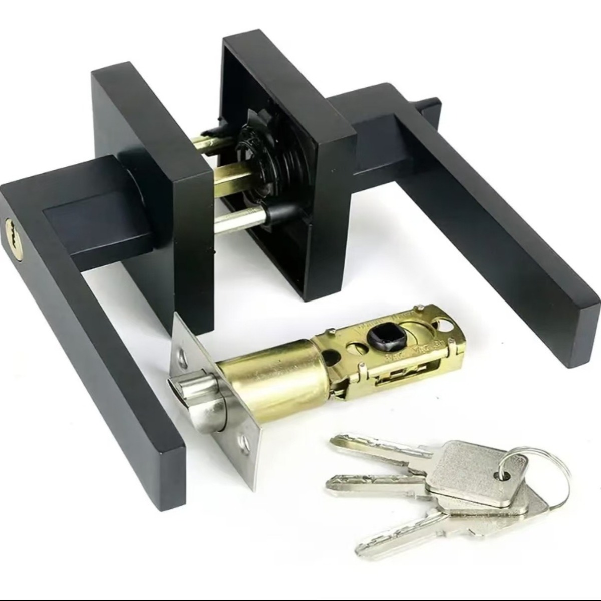 Privacy Door Lock Black Lever  - Home Bathroom Lock recension och pris