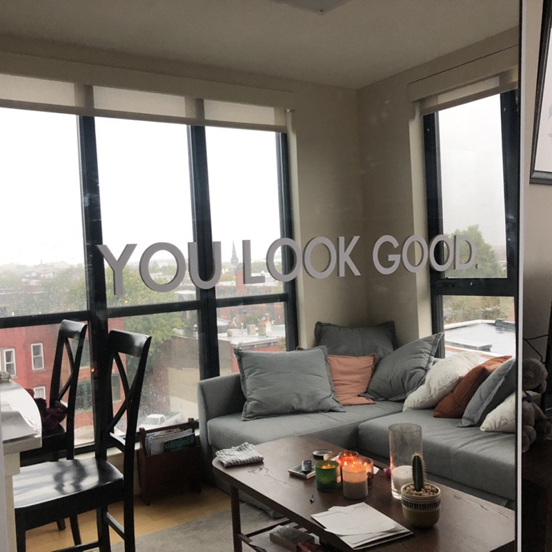 You Look Good Mirror Wall Stic - Home Bathroom Window recension och pris