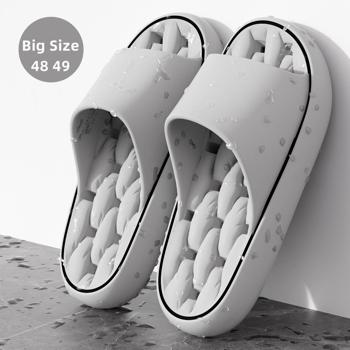 Big Size 48 49 Bathroom Slippe - Home Bathroom Lights recension och pris