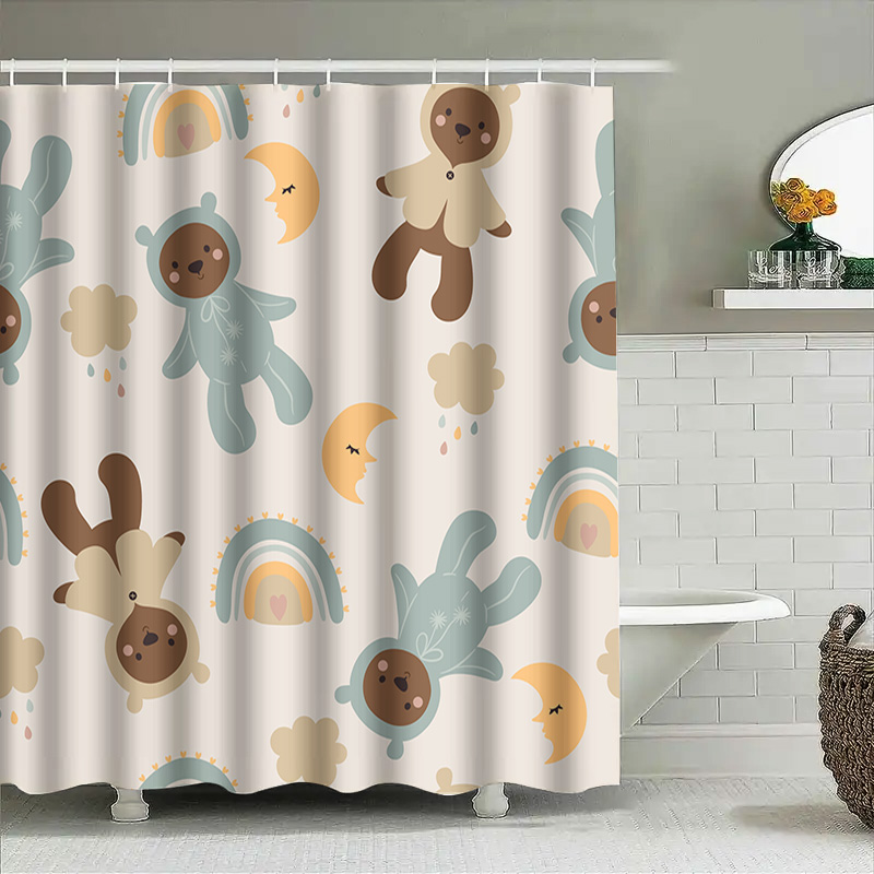 Adorable Animal Print Shower C - Adorable Home Bathroom Ideas recension och pris