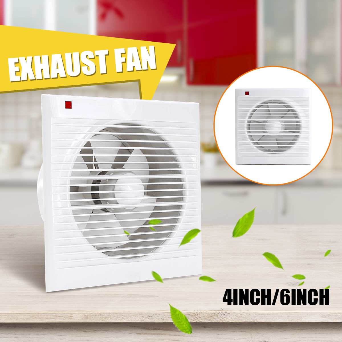 4 Inch 6 Inch 8 Inch 220V Mute - Home Bathroom Exhaust Fan recension och pris