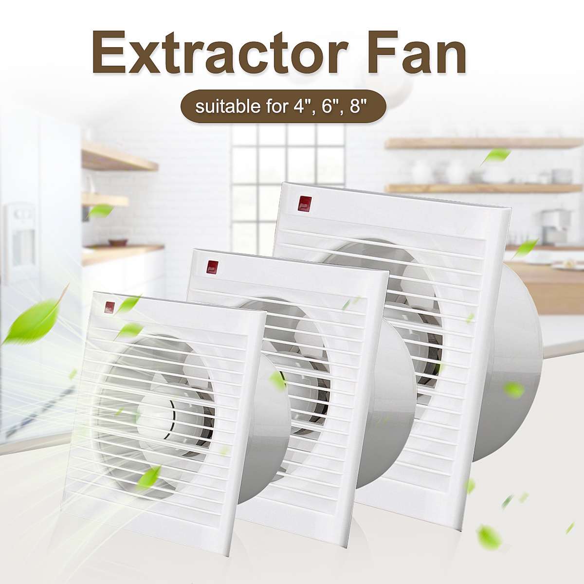 4 Inch 6 Inch 8 Inch 220V Mute - Home Bathroom Exhaust Fan recension och pris