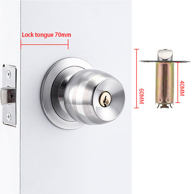 Stainless Steel Golden Round B - Home Bathroom Lock recension och pris